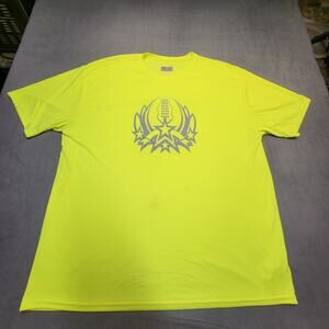 Bayfa Football Hulk 52 Shirt Mens 3XL Yellow Hi Vis Short Sleeve Performance